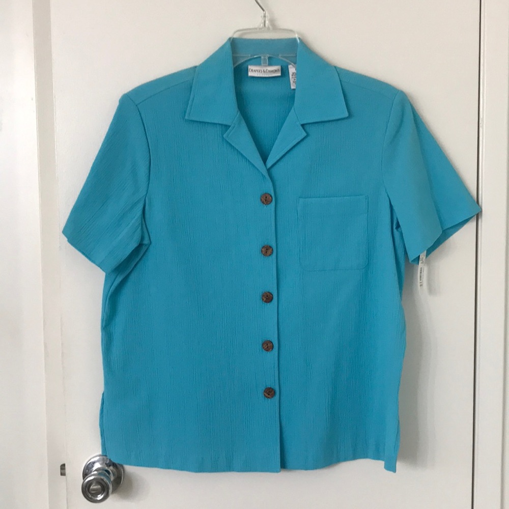 Draper's & Damon's turquoise gauze jacket